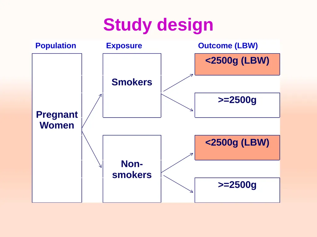 Cohort studies Training course in research - slide 6 of 31