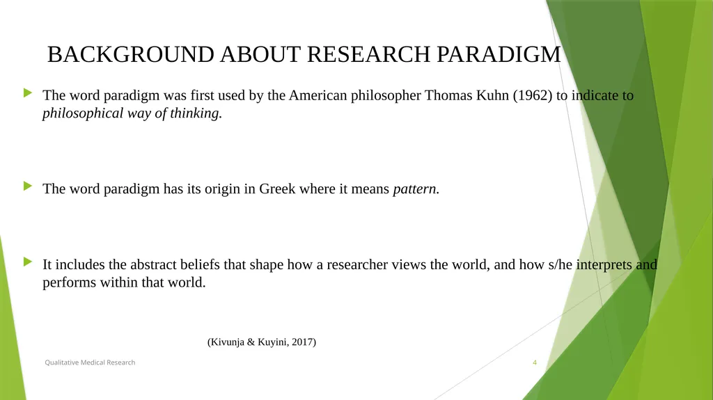 RESEARCH PARADIGMS Course Instructor: DR. Rania - slide 4 of 42