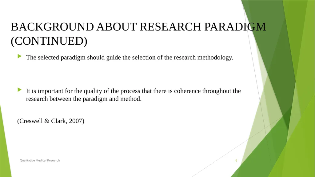 RESEARCH PARADIGMS Course Instructor: DR. Rania - slide 6 of 42