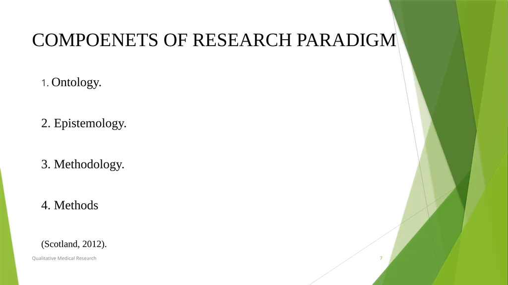 RESEARCH PARADIGMS Course Instructor: DR. Rania - slide 7 of 42