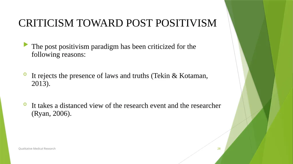 RESEARCH PARADIGMS Course Instructor: DR. Rania - slide 28 of 42