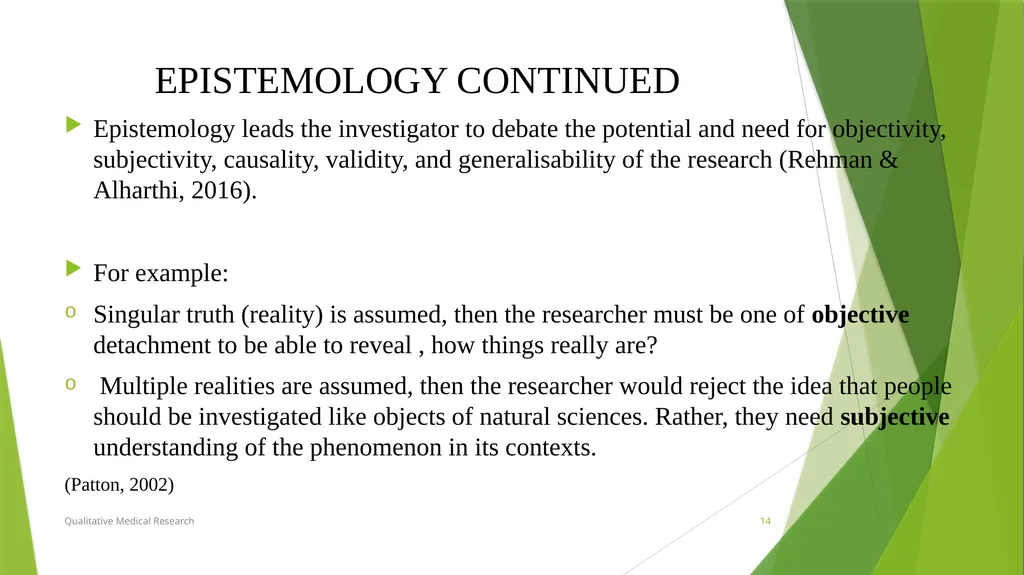 RESEARCH PARADIGMS Course Instructor: DR. Rania - slide 14 of 42