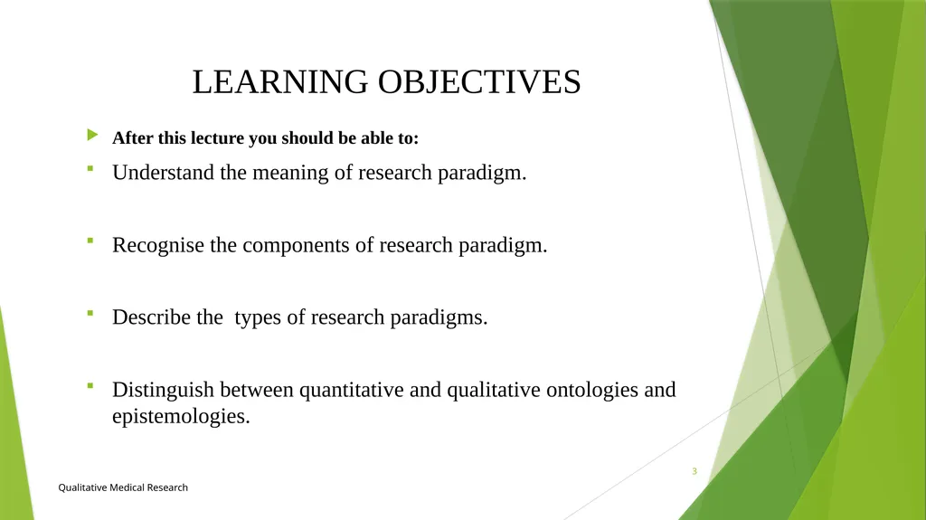RESEARCH PARADIGMS Course Instructor: DR. Rania - slide 3 of 42