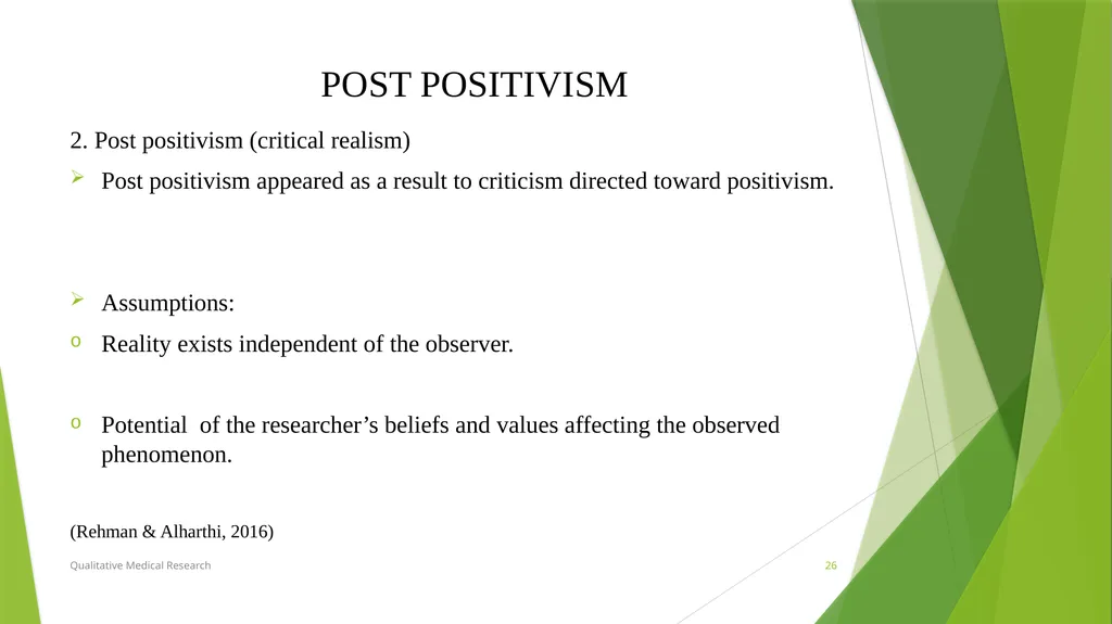 RESEARCH PARADIGMS Course Instructor: DR. Rania - slide 26 of 42