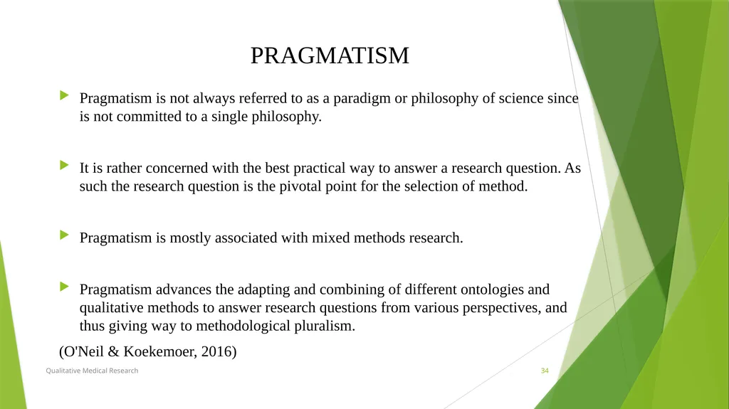 RESEARCH PARADIGMS Course Instructor: DR. Rania - slide 34 of 42