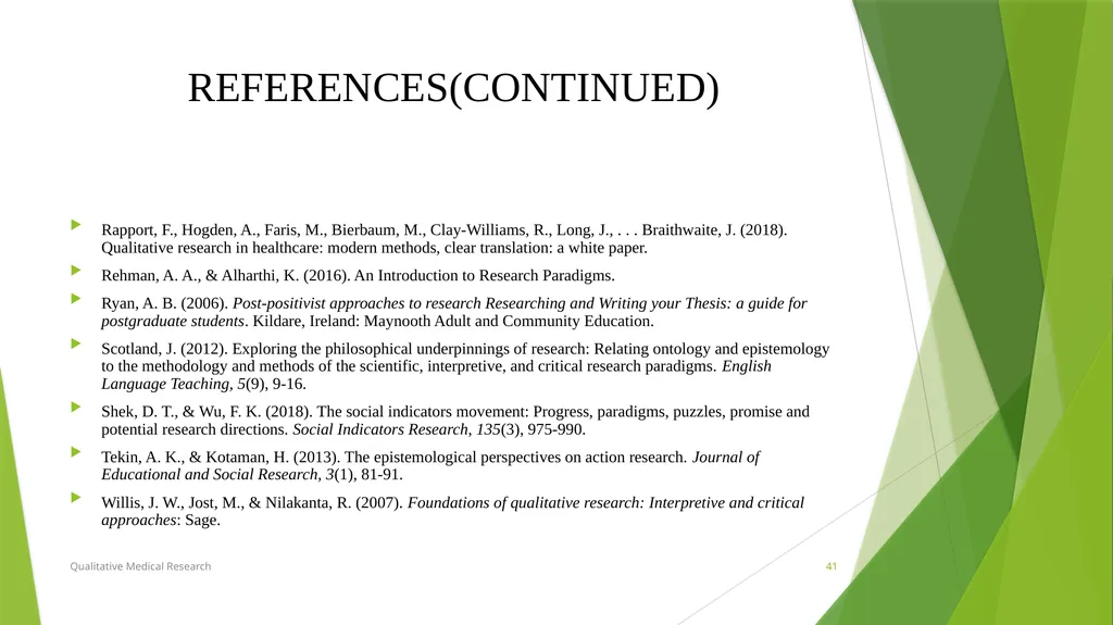 RESEARCH PARADIGMS Course Instructor: DR. Rania - slide 41 of 42