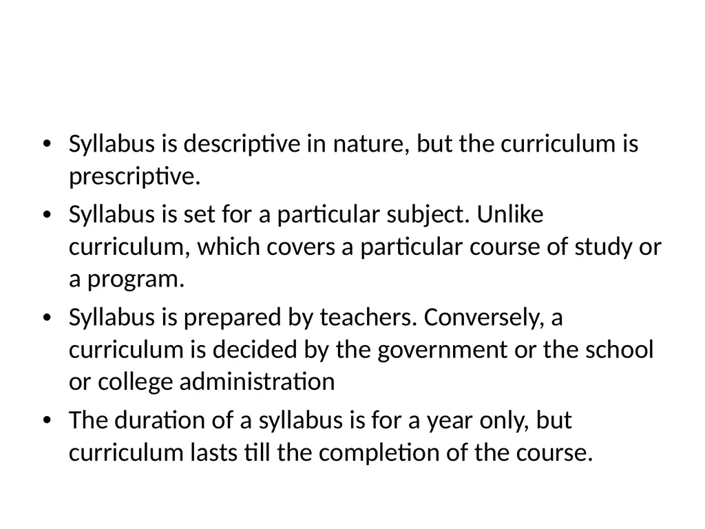 Difference Between Syllabus and Curriculum P-09 - slide 7 of 8