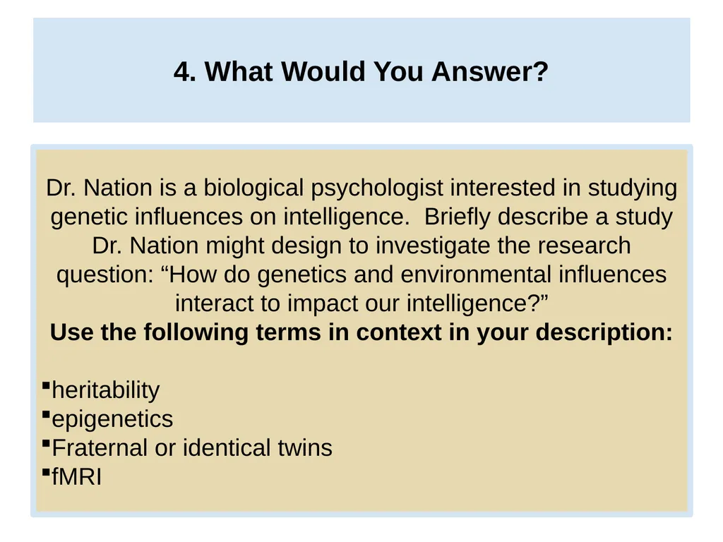 Unit 3 Biological Bases of Behavior Module 14 - slide 28 of 32