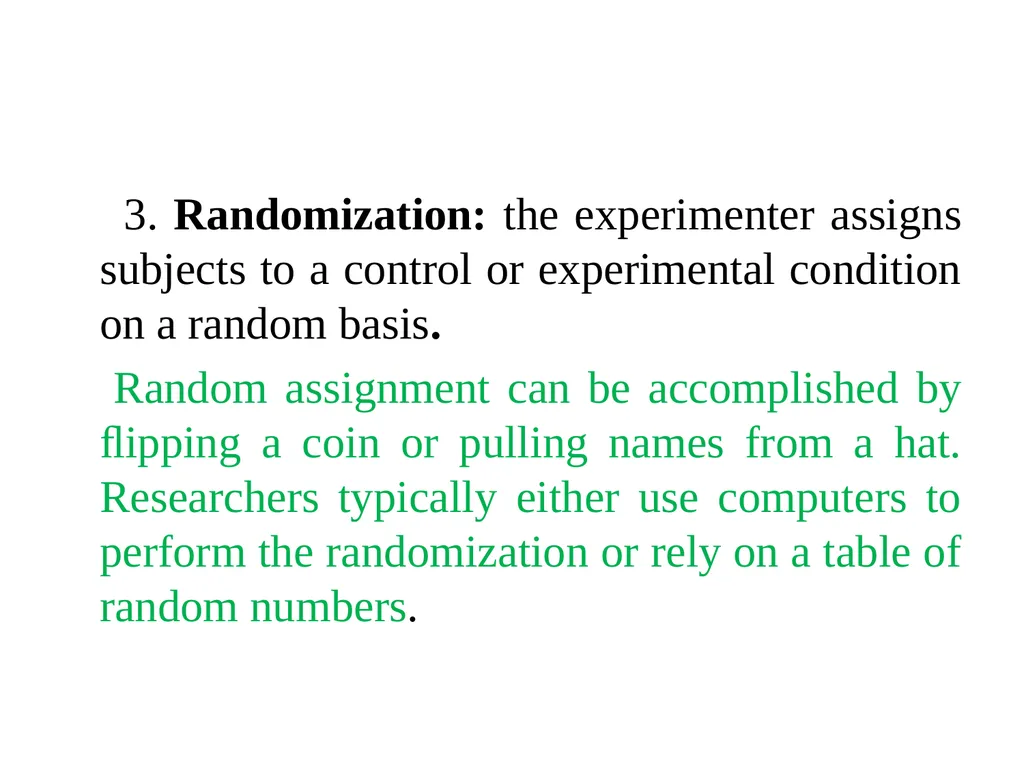Research Design Unit SIX Part 1 EXPERIMENTAL - slide 5 of 34