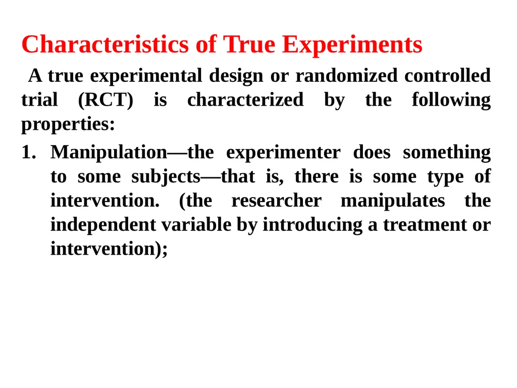 Research Design Unit SIX Part 1 EXPERIMENTAL - slide 3 of 34