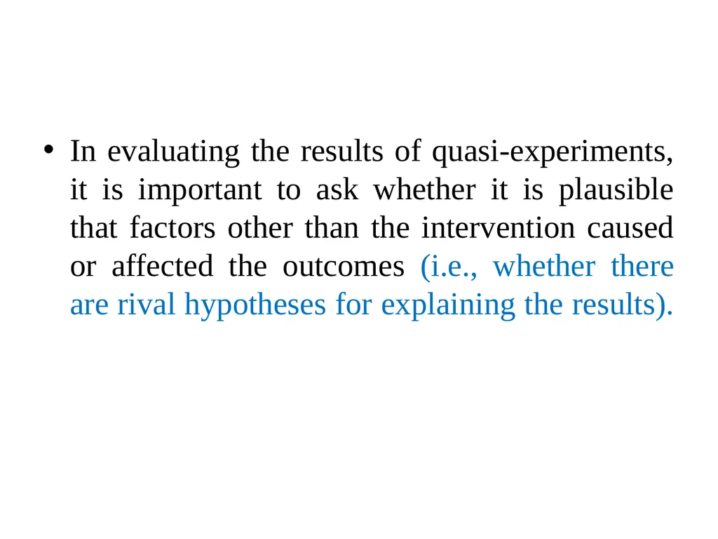 Research Design Unit SIX Part 1 EXPERIMENTAL - slide 26 of 34