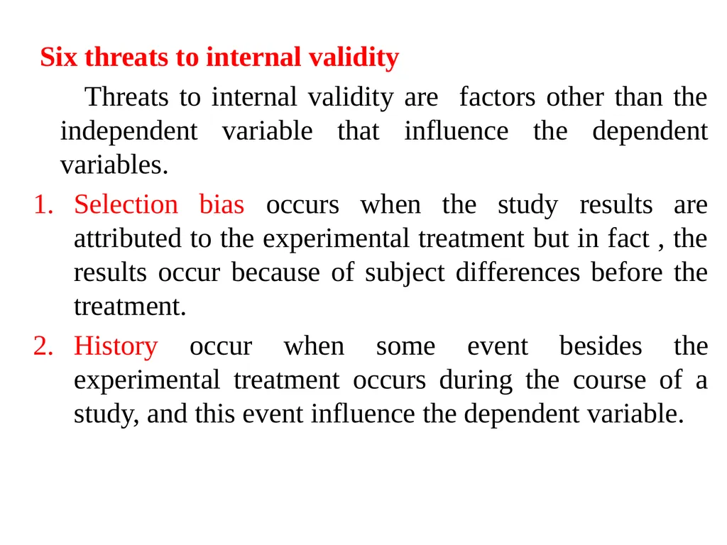 Research Design Unit SIX Part 1 EXPERIMENTAL - slide 28 of 34