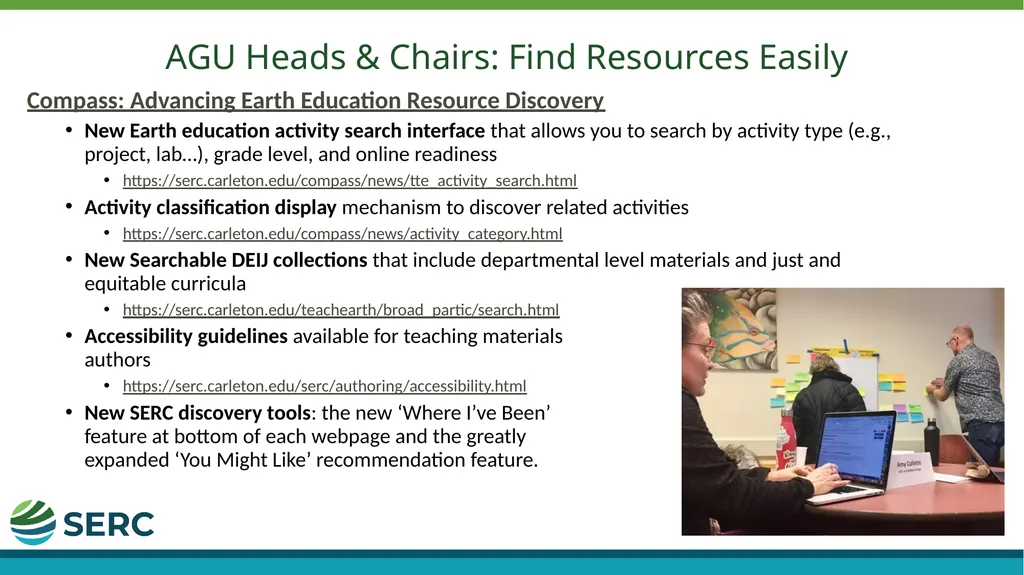 AGU Heads & Chairs: New Departmental Resources - slide 2 of 3