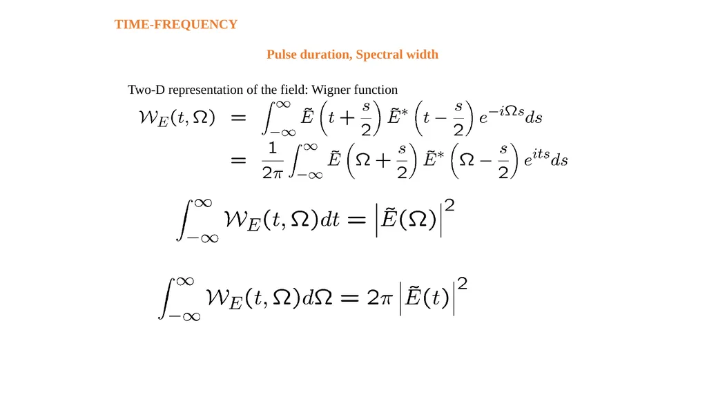 LIGHT-MATTER INTERACTION Time-Bandwidth product to - slide 7 of 32