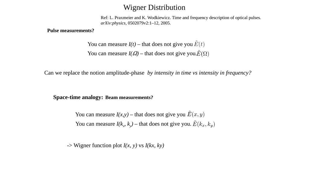 LIGHT-MATTER INTERACTION Time-Bandwidth product to - slide 6 of 32