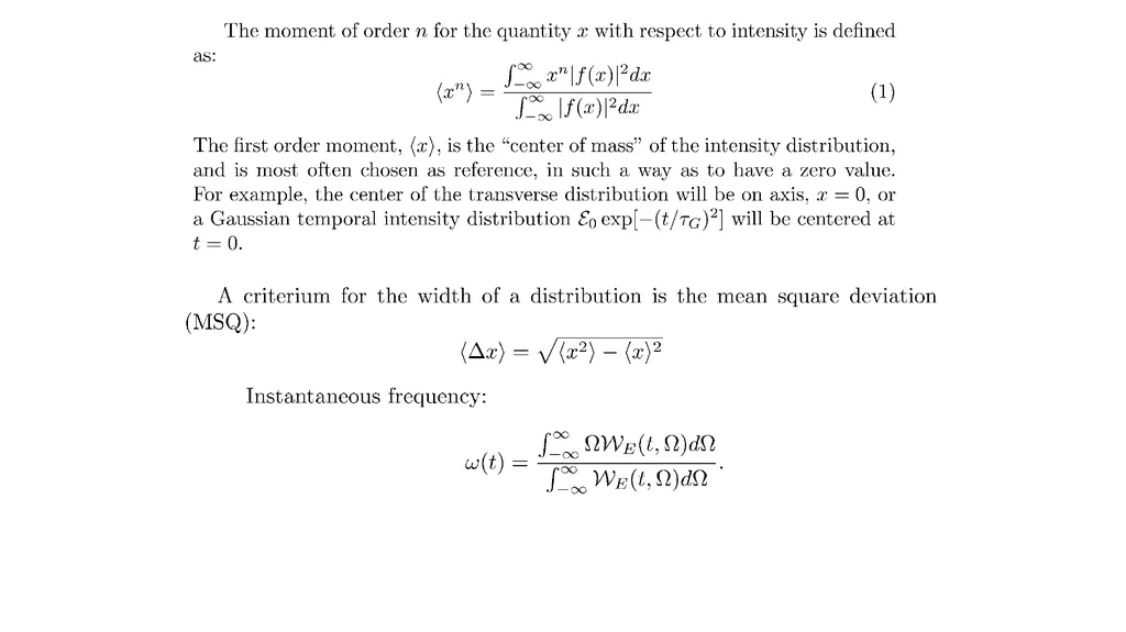 LIGHT-MATTER INTERACTION Time-Bandwidth product to - slide 9 of 32