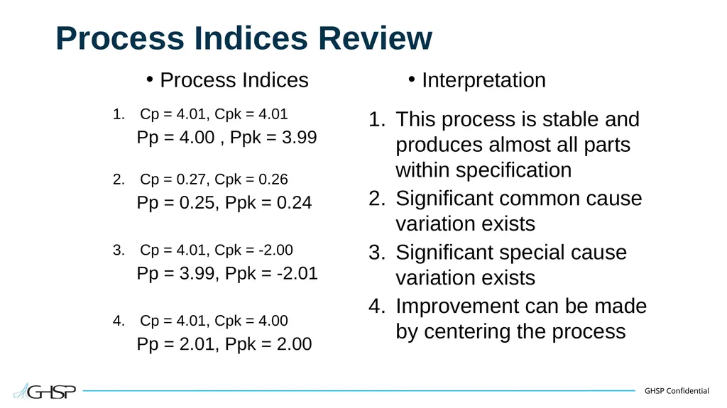 Statistical Process Control (SPC) Training Guide - slide 43 of 61