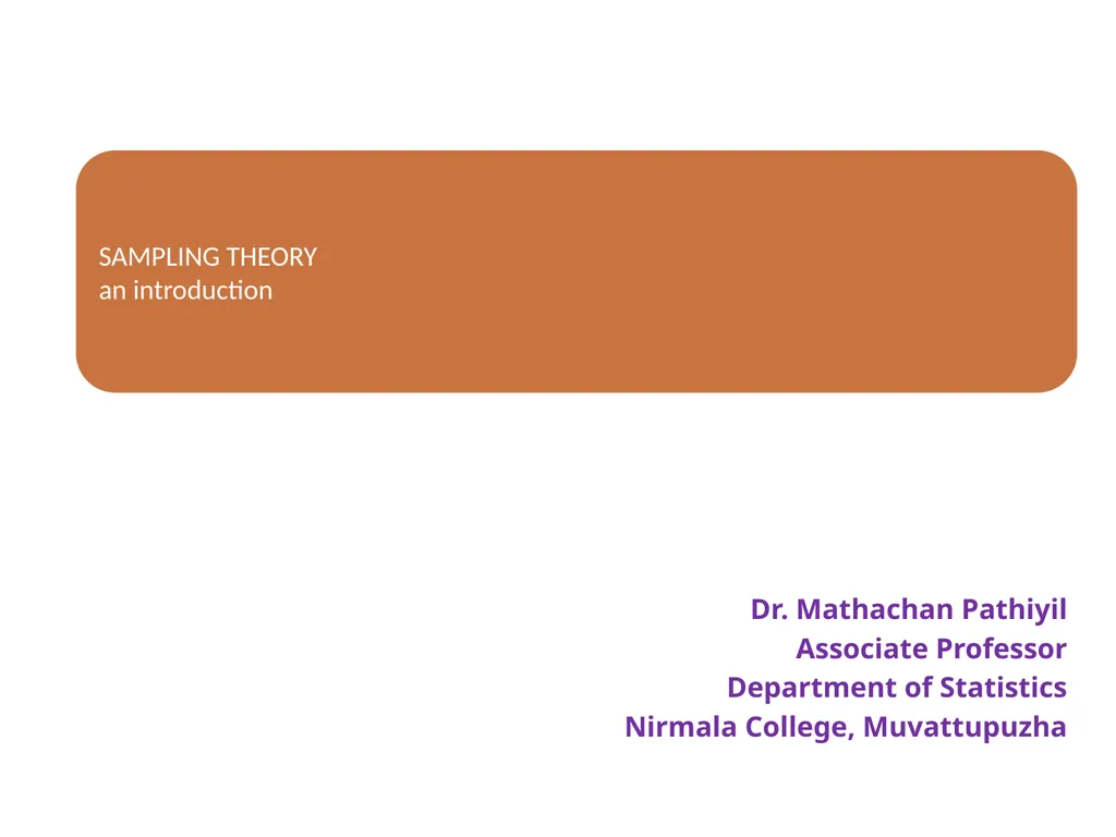 Dr. Mathachan Pathiyil Associate Professor - slide 1 of 41