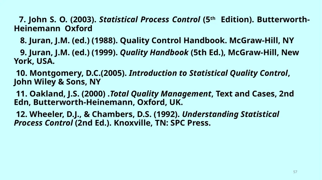 بسم الله الرحمن الرحيم Statistical Tools of - slide 57 of 59