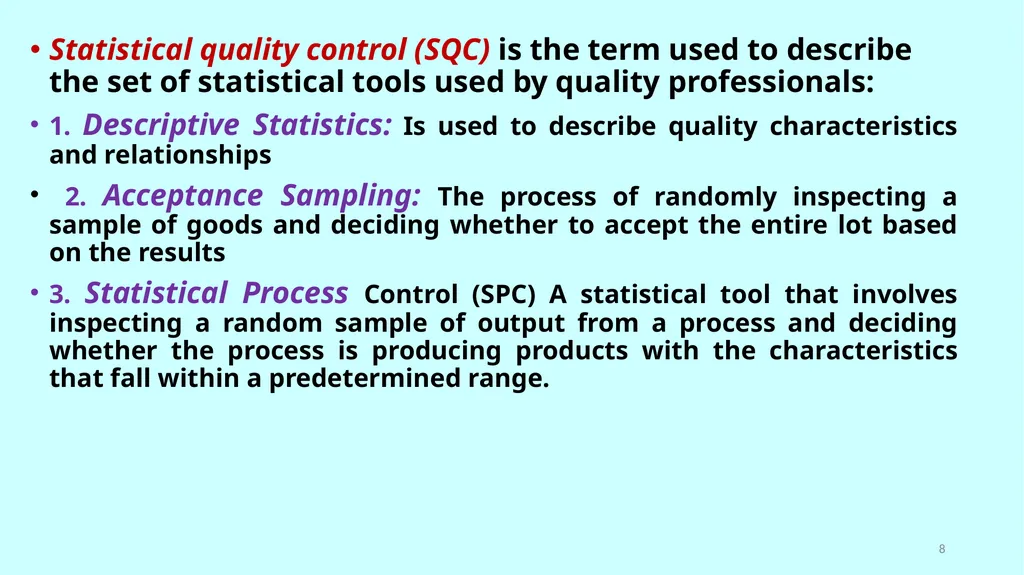 بسم الله الرحمن الرحيم Statistical Tools of - slide 8 of 59