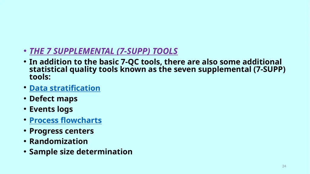 بسم الله الرحمن الرحيم Statistical Tools of - slide 24 of 59