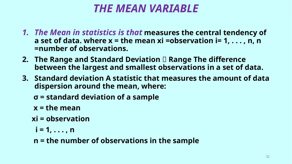 بسم الله الرحمن الرحيم Statistical Tools of - slide 32 of 59