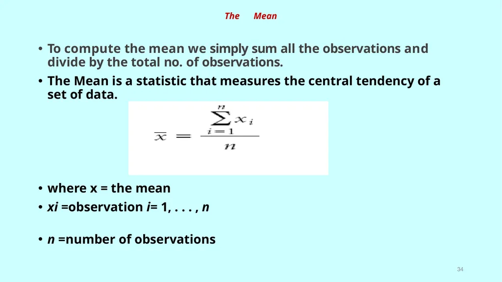 بسم الله الرحمن الرحيم Statistical Tools of - slide 34 of 59