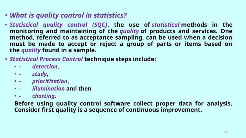 بسم الله الرحمن الرحيم Statistical Tools of - slide 12 of 59