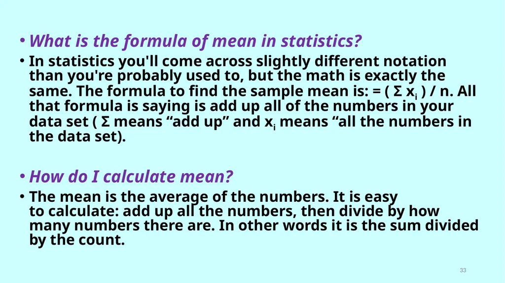 بسم الله الرحمن الرحيم Statistical Tools of - slide 33 of 59