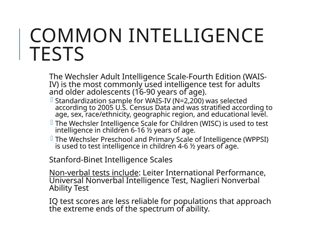 Psychological Testing Esther Schwartz, PhD & David - slide 13 of 25