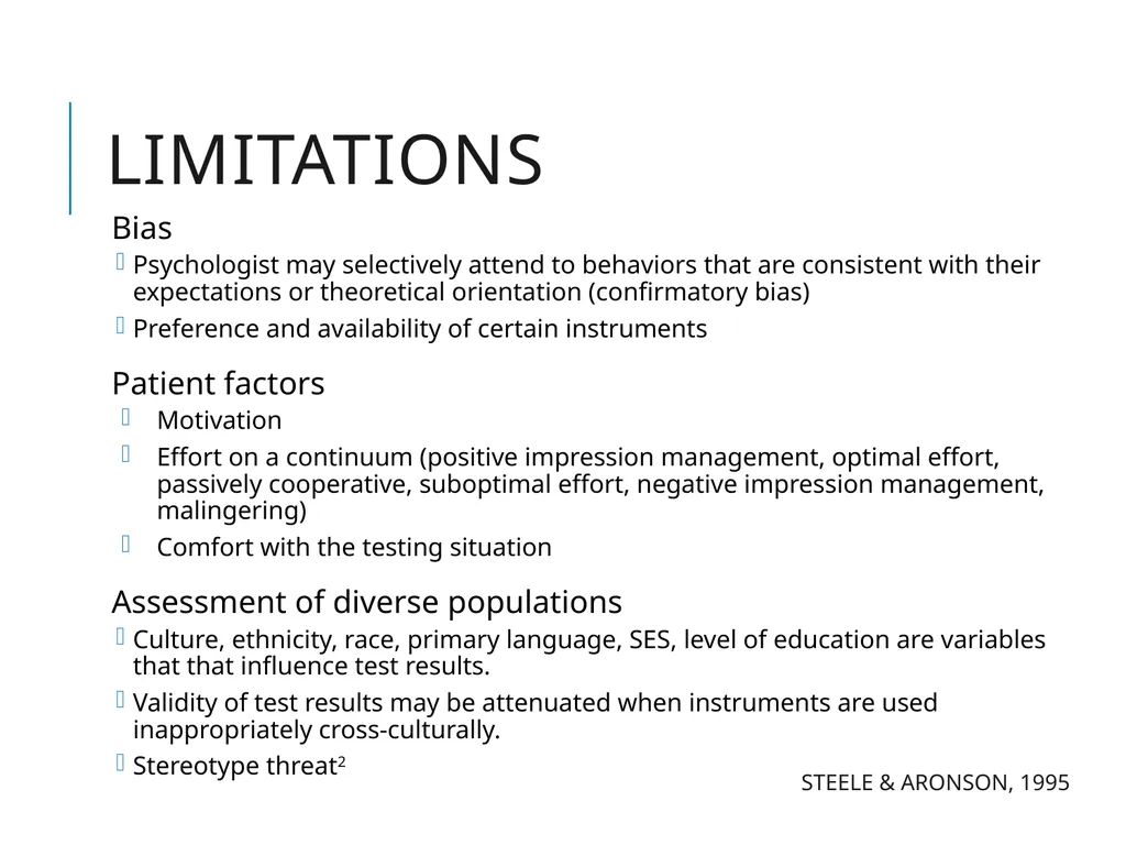 Psychological Testing Esther Schwartz, PhD & David - slide 5 of 25