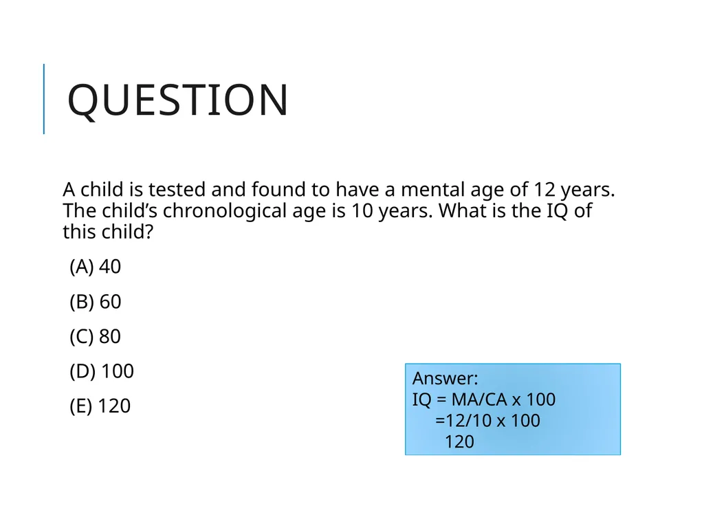 Psychological Testing Esther Schwartz, PhD & David - slide 10 of 25