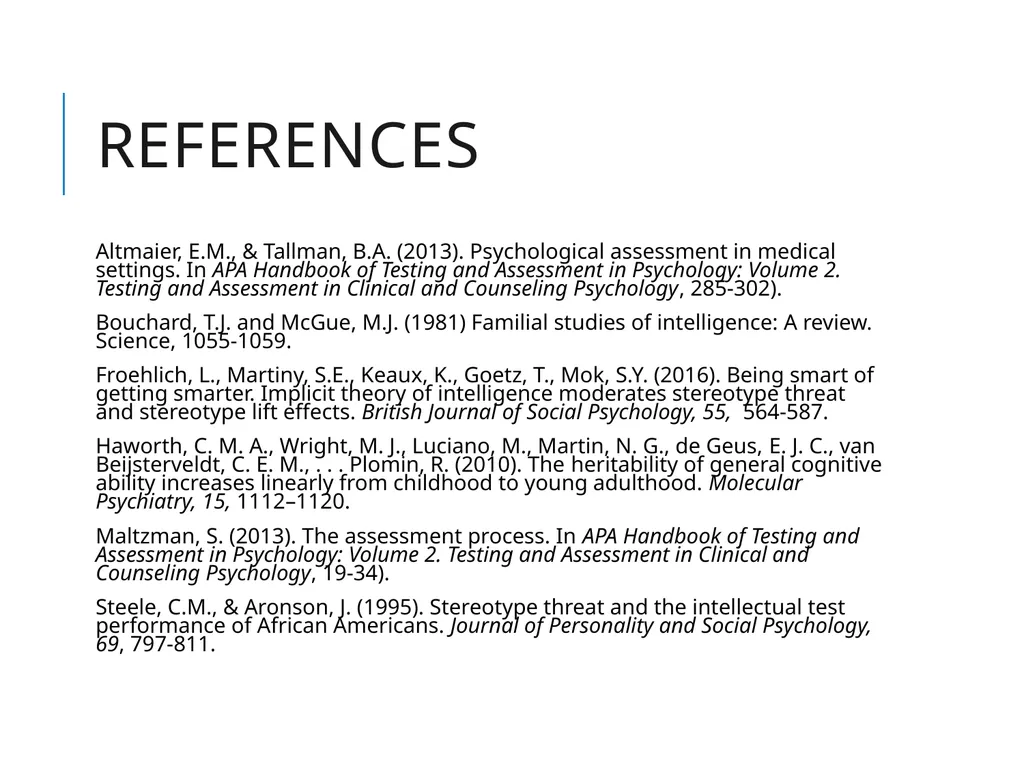 Psychological Testing Esther Schwartz, PhD & David - slide 25 of 25