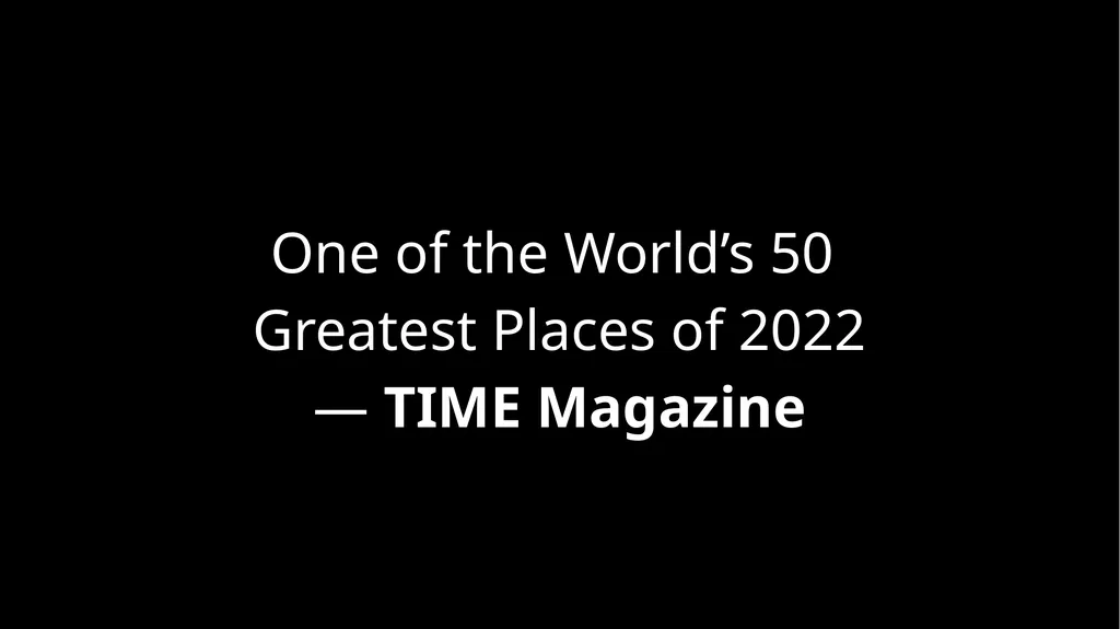 One of the World’s 50 Greatest Places of 2022 — - slide 1 of 31
