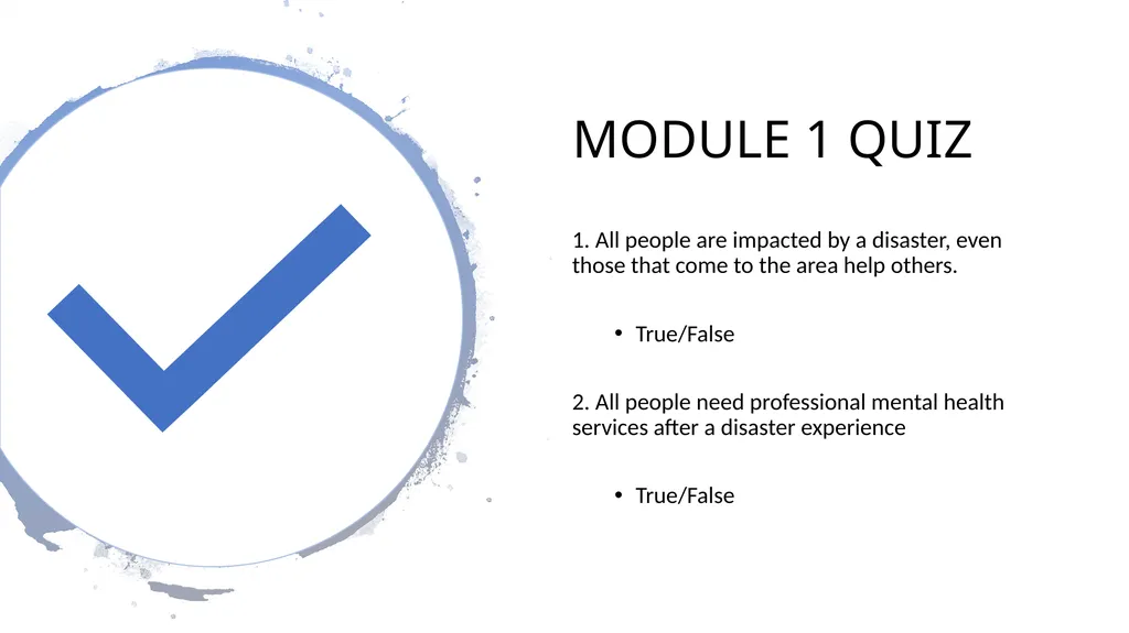 PSYCHOLOGICAL FIRST AID Getting through trauma - slide 11 of 42