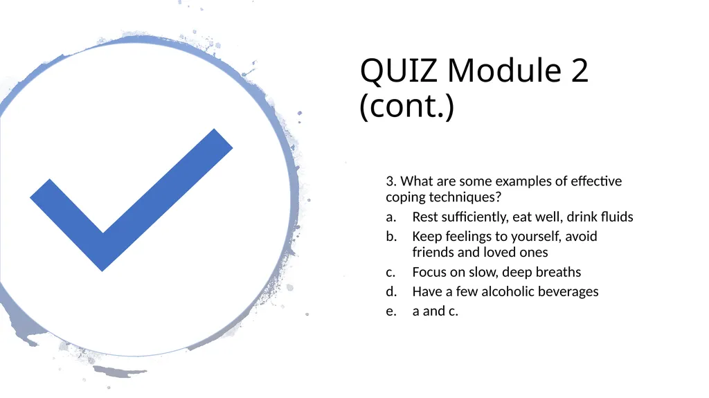 PSYCHOLOGICAL FIRST AID Getting through trauma - slide 32 of 42