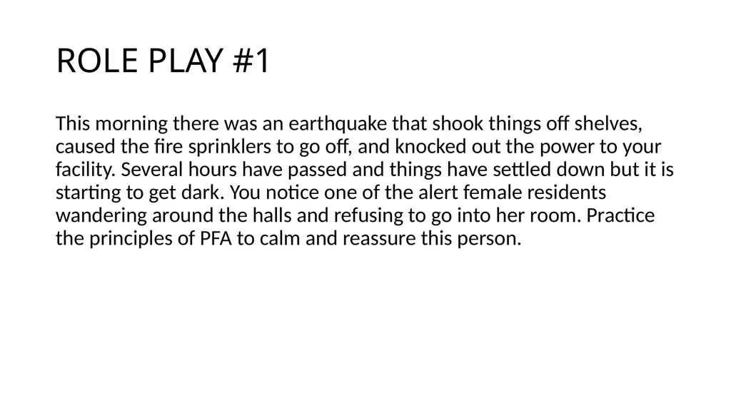 PSYCHOLOGICAL FIRST AID Getting through trauma - slide 38 of 42