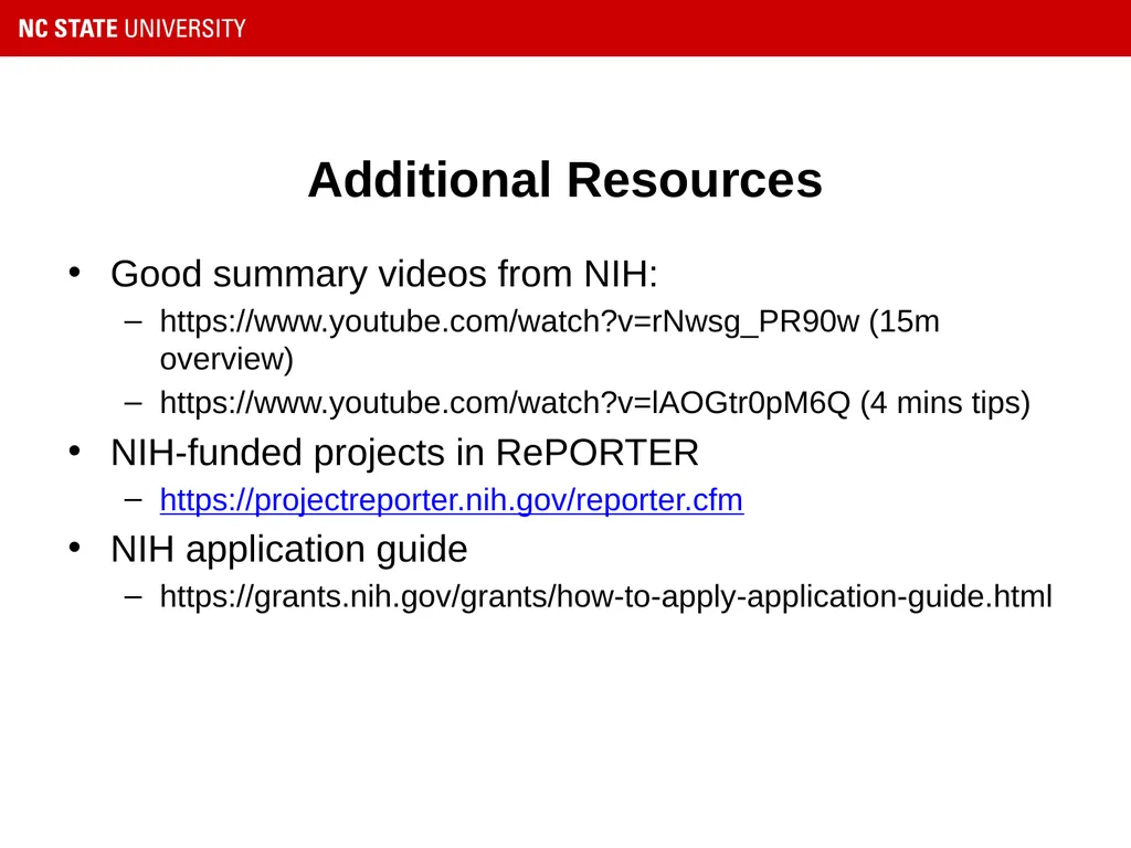 Getting to Know National Institutes of Health - slide 13 of 13
