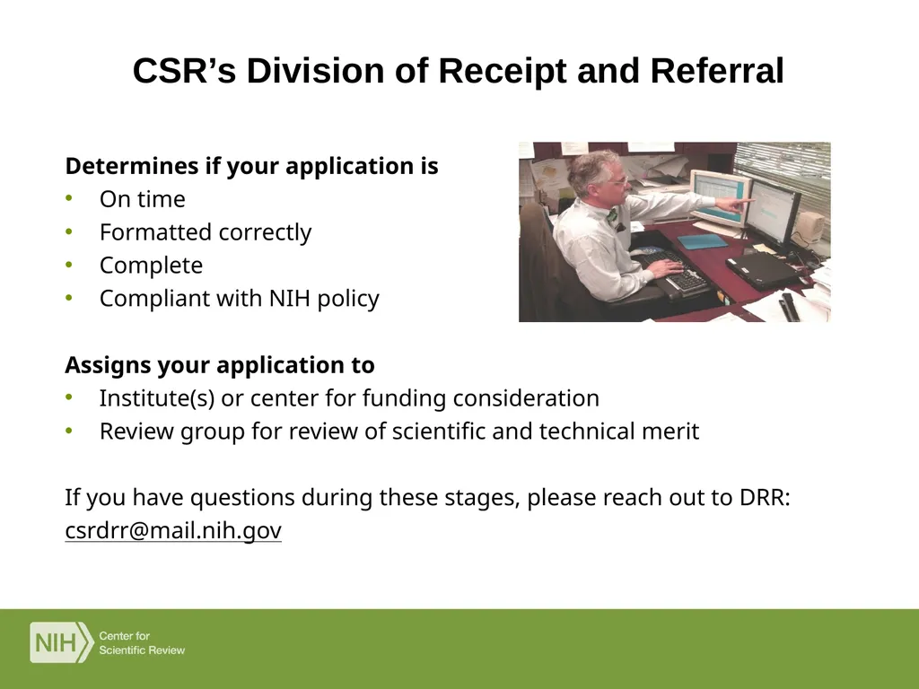 The NIH Peer Review Process Denise Wiesch, Ph.D., - slide 5 of 18