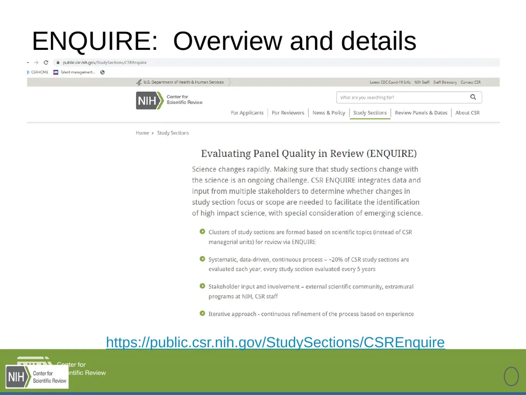 The NIH Peer Review Process Denise Wiesch, Ph.D., - slide 7 of 18