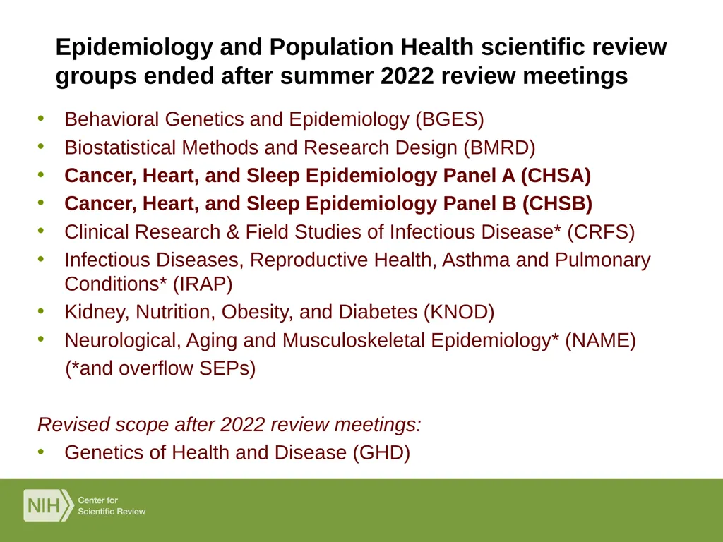 The NIH Peer Review Process Denise Wiesch, Ph.D., - slide 8 of 18