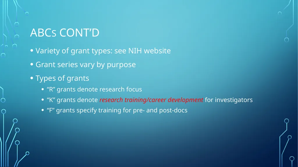 Negotiating the Alphabet Soup of NIH Office of - slide 5 of 9