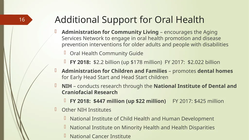 The Role of the Federal Agencies and Regional - slide 16 of 23