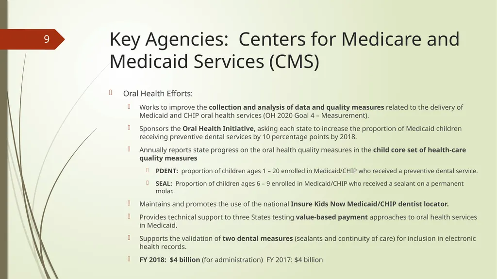 The Role of the Federal Agencies and Regional - slide 9 of 23
