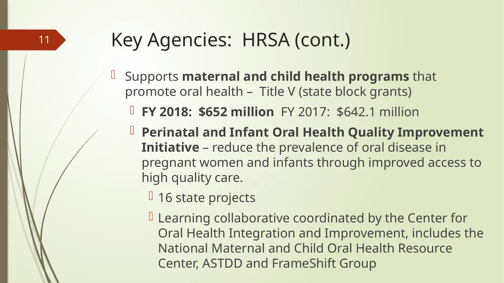The Role of the Federal Agencies and Regional - slide 11 of 23