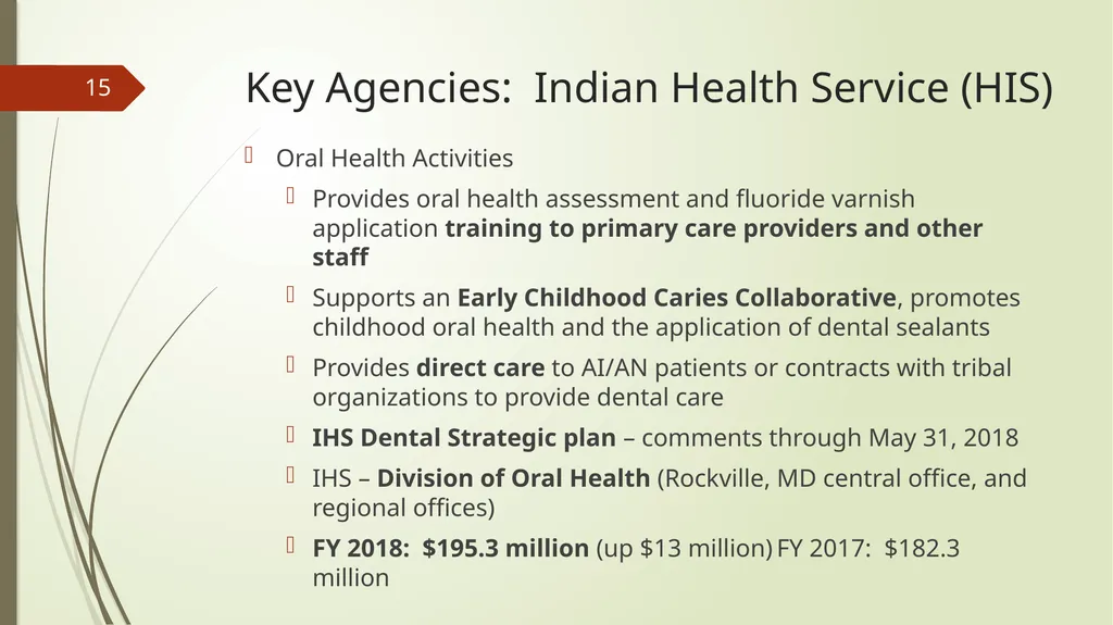 The Role of the Federal Agencies and Regional - slide 15 of 23