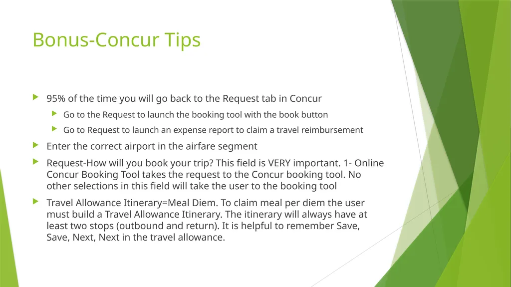 The Cream of the Crop: Top 10 Traveler Policy Tips - slide 14 of 15