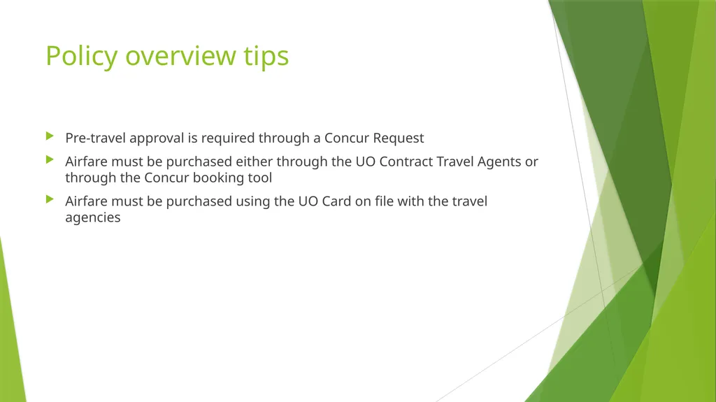 The Cream of the Crop: Top 10 Traveler Policy Tips - slide 3 of 15
