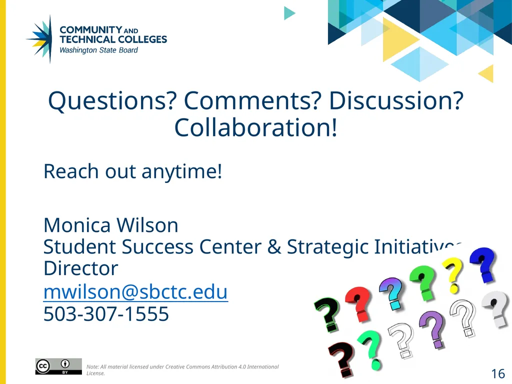 Fall 2024 Guided Pathways advisory council Student - slide 16 of 16