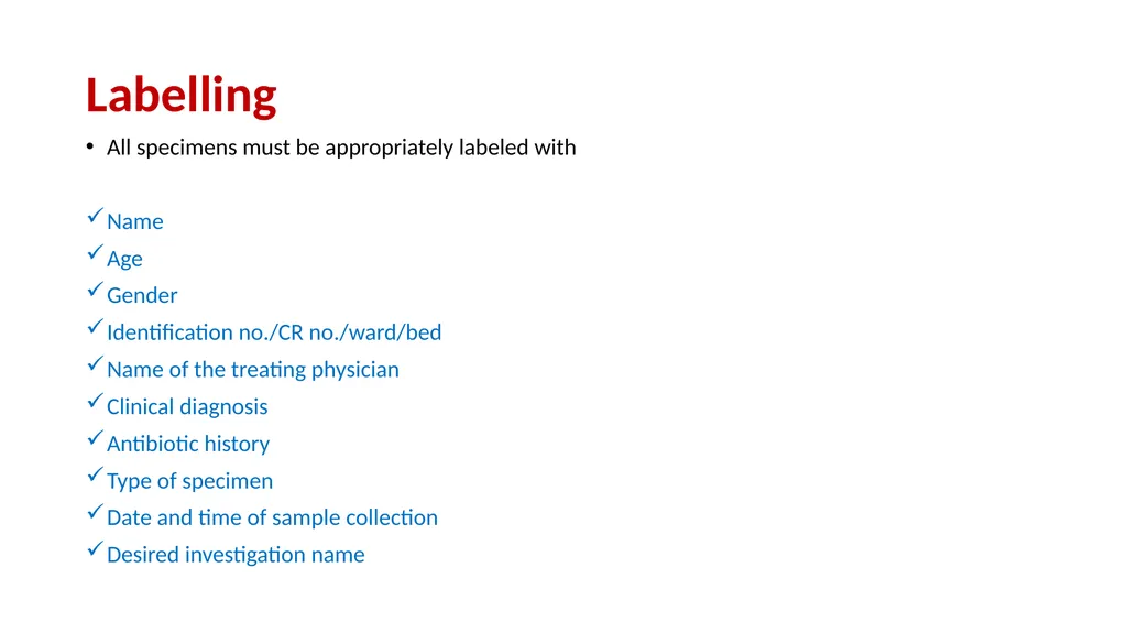 Demonstration Of Respect For Patient Samples - slide 12 of 18